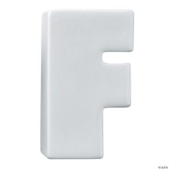 MW Paint Your Own Porcelain Letter F