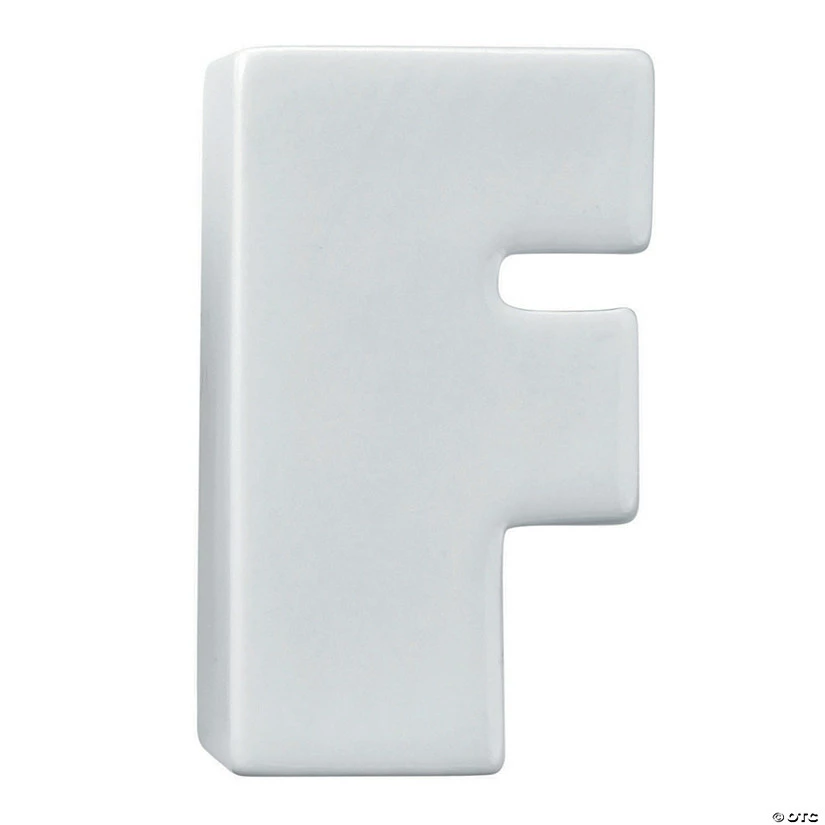 MW Paint Your Own Porcelain Letter F
