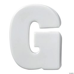 MW Paint Your Own Porcelain Letter G