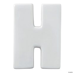 MW Paint Your Own Porcelain Letter H