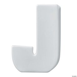 MW Paint Your Own Porcelain Letter J