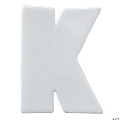 MW Paint Your Own Porcelain Letter K