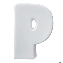 MW Paint Your Own Porcelain Letter P