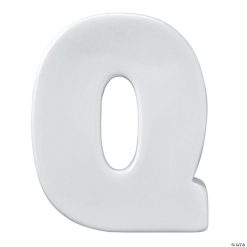 MW Paint Your Own Porcelain Letter Q
