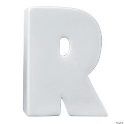 MW Paint Your Own Porcelain Letter R