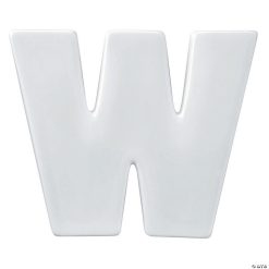 MW Paint Your Own Porcelain Letter W