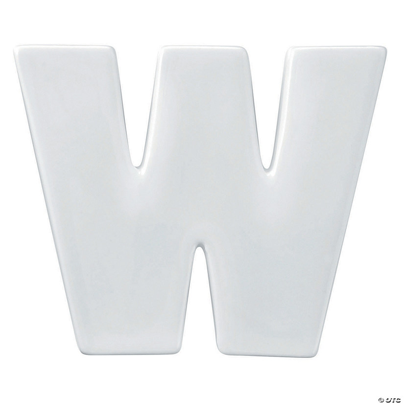 Paint Your Own Porcelain Letter W MW Paint Your Own Porcelain Letter W -MindWare SHOP paint your own porcelain letter w13827212