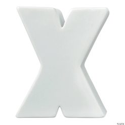 MW Paint Your Own Porcelain Letter X
