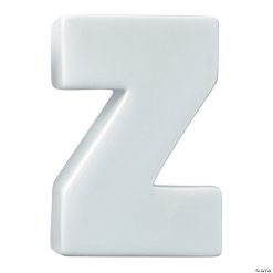 MW Paint Your Own Porcelain Letter Z
