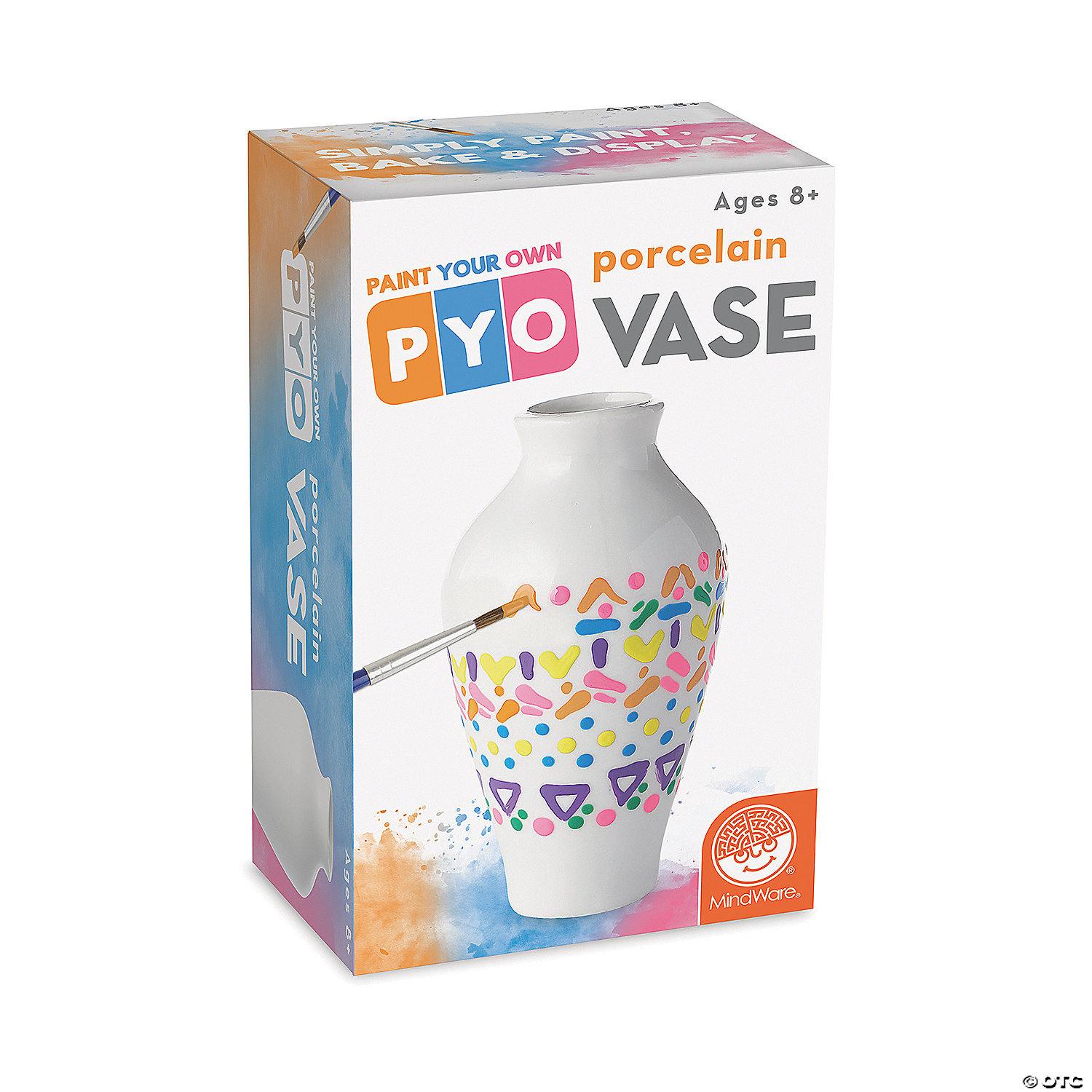 MW Paint Your Own Porcelain Vase: Single 3 MW Paint Your Own Porcelain Vase: Single