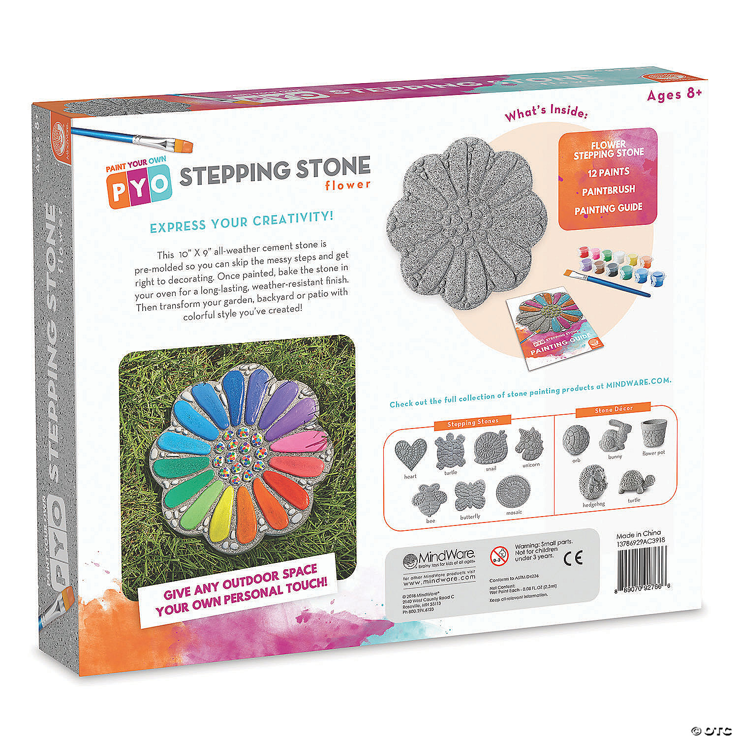 Paint Your Own Stepping Stone: Flower MW Paint Your Own Stepping Stone: Flower -MindWare SHOP paint your own stepping stone flower13786929 a05