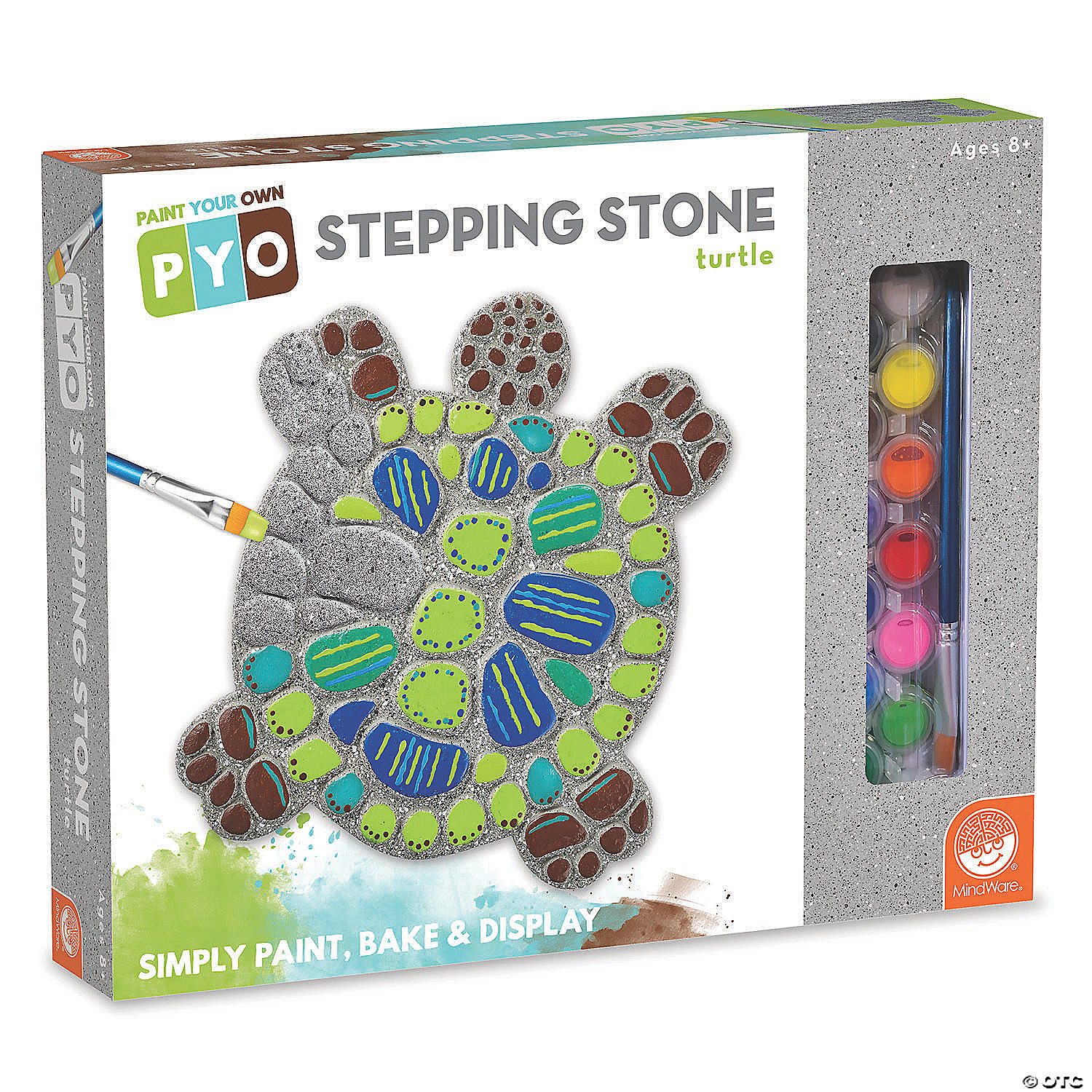 Paint Your Own Stepping Stone: Turtle MW Paint Your Own Stepping Stone: Turtle -MindWare SHOP paint your own stepping stone turtle68537 a01
