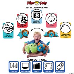 MW Pillow Pet - Blue Dinosaur 11 MW Pillow Pet - Blue Dinosaur -MindWare SHOP pillow pet blue dinosaur14166807 a04