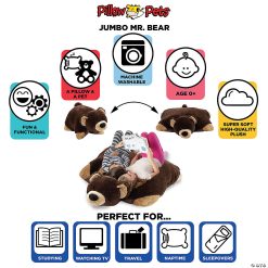 MW Pillow Pet - Mr. Bear Jumboz -MindWare SHOP pillow pet mr bear jumboz14166870 a03