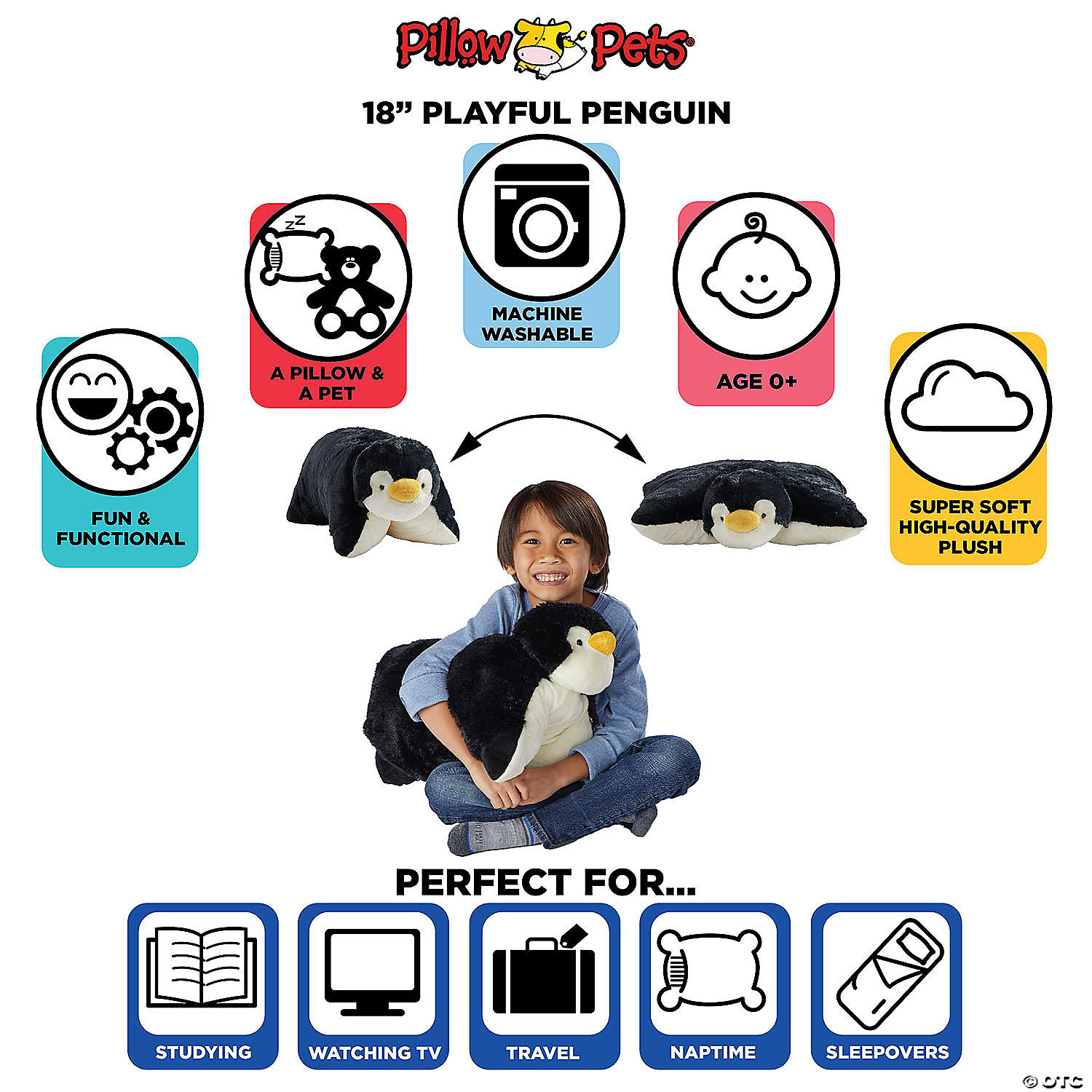 MW Pillow Pet - Playful Penguin 7 MW Pillow Pet - Playful Penguin - Image 5
