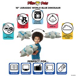 MW Pillow Pet - Velociraptor Blue 9 MW Pillow Pet - Velociraptor Blue -MindWare SHOP pillow pet velociraptor blue14166849 a03