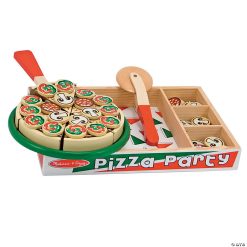MW Pizza Party Wooden Play Food