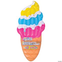 MW Pool Central: Inflatable Pink And Blue Jumbo Ice Cream Cone Swimming Pool Float 66.5-Inch