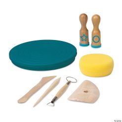 MW Pottery Wheel, Clay Refill And FREE Tool Kit: Set Of 3 -MindWare SHOP pottery wheel clay refill and free tool kit set of 314109288 a04