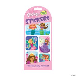 MW Princess, Fairy & Mermaid Flicker Stickers: Pack Of 12