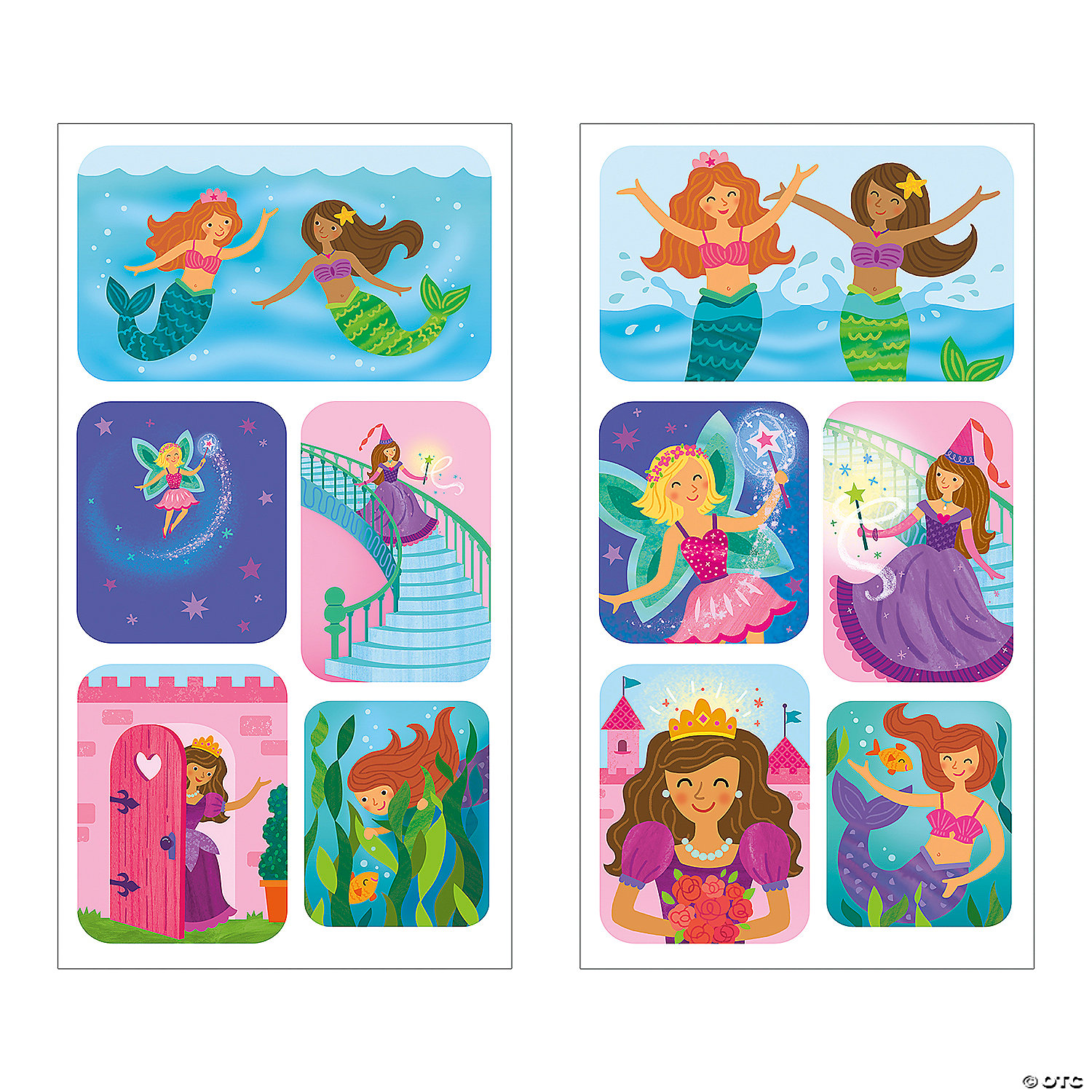 MW Princess, Fairy & Mermaid Flicker Stickers: Pack Of 12 4 MW Princess, Fairy & Mermaid Flicker Stickers: Pack Of 12 - Image 2