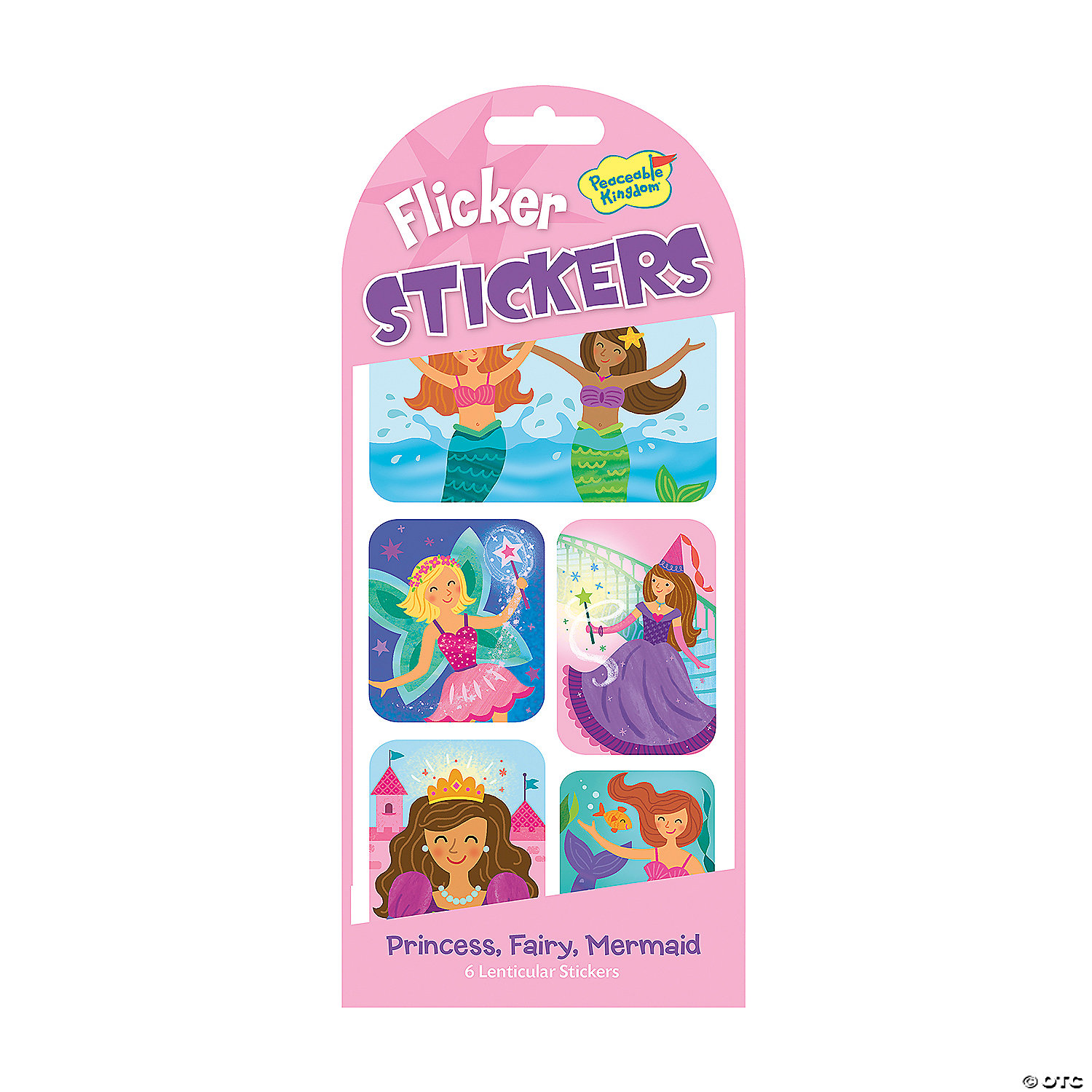 MW Princess, Fairy & Mermaid Flicker Stickers: Pack Of 12 3 MW Princess, Fairy & Mermaid Flicker Stickers: Pack Of 12