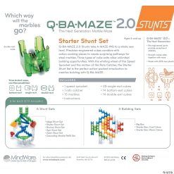 MW Q-BA-MAZE 2.0: Starter Stunt Set 4 MW Q-BA-MAZE 2.0: Starter Stunt Set -MindWare SHOP q ba maze 2 0 starter stunt set62068 a02