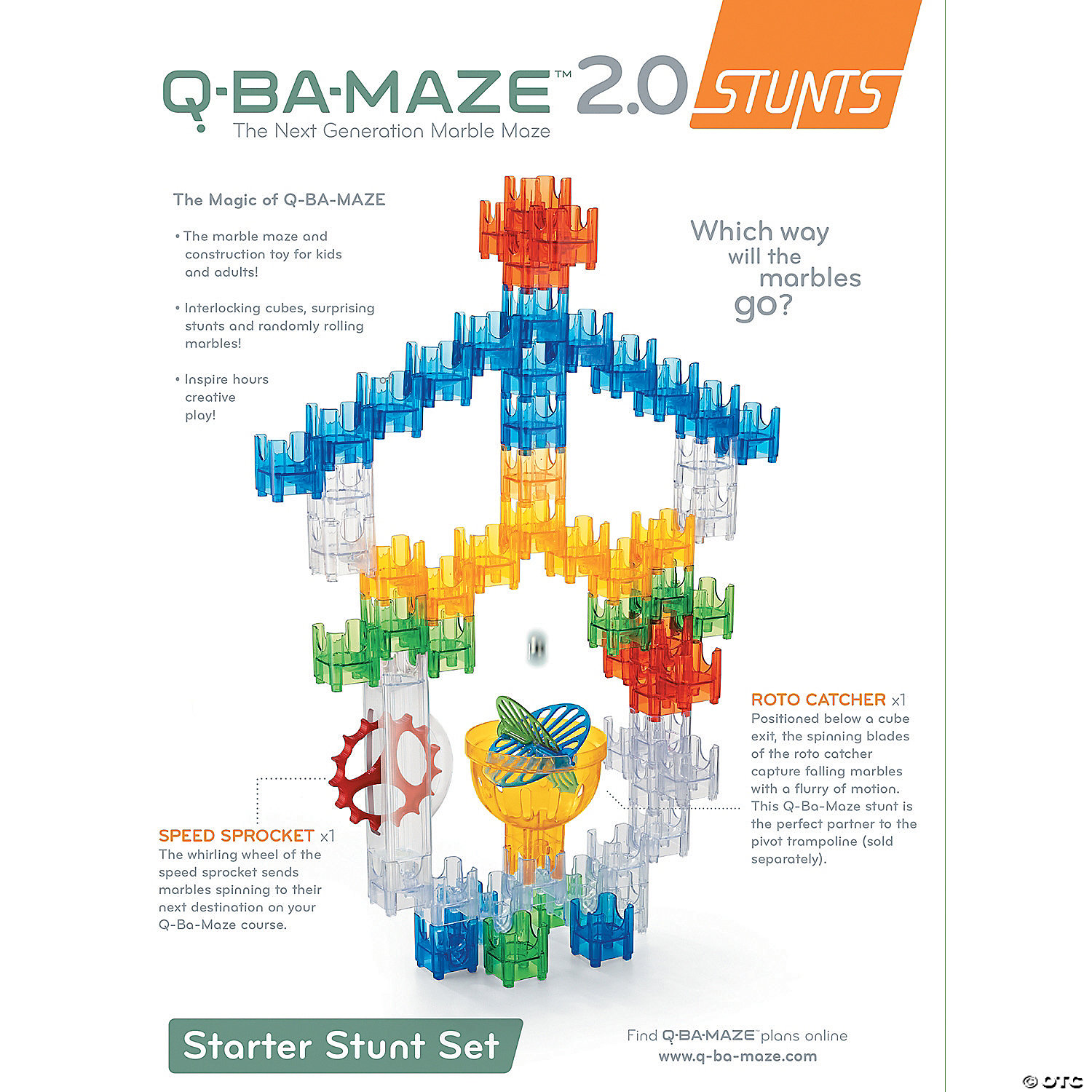 Q-BA-MAZE 2.0: Starter Stunt Set MW Q-BA-MAZE 2.0: Starter Stunt Set -MindWare SHOP q ba maze 2 0 starter stunt set62068 a04