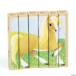 MW Quercetti Mix-N-Match Wood Puzzle, Baby Farm Animals -MindWare SHOP quercetti mix n match wood puzzle baby farm animals14272597 a03
