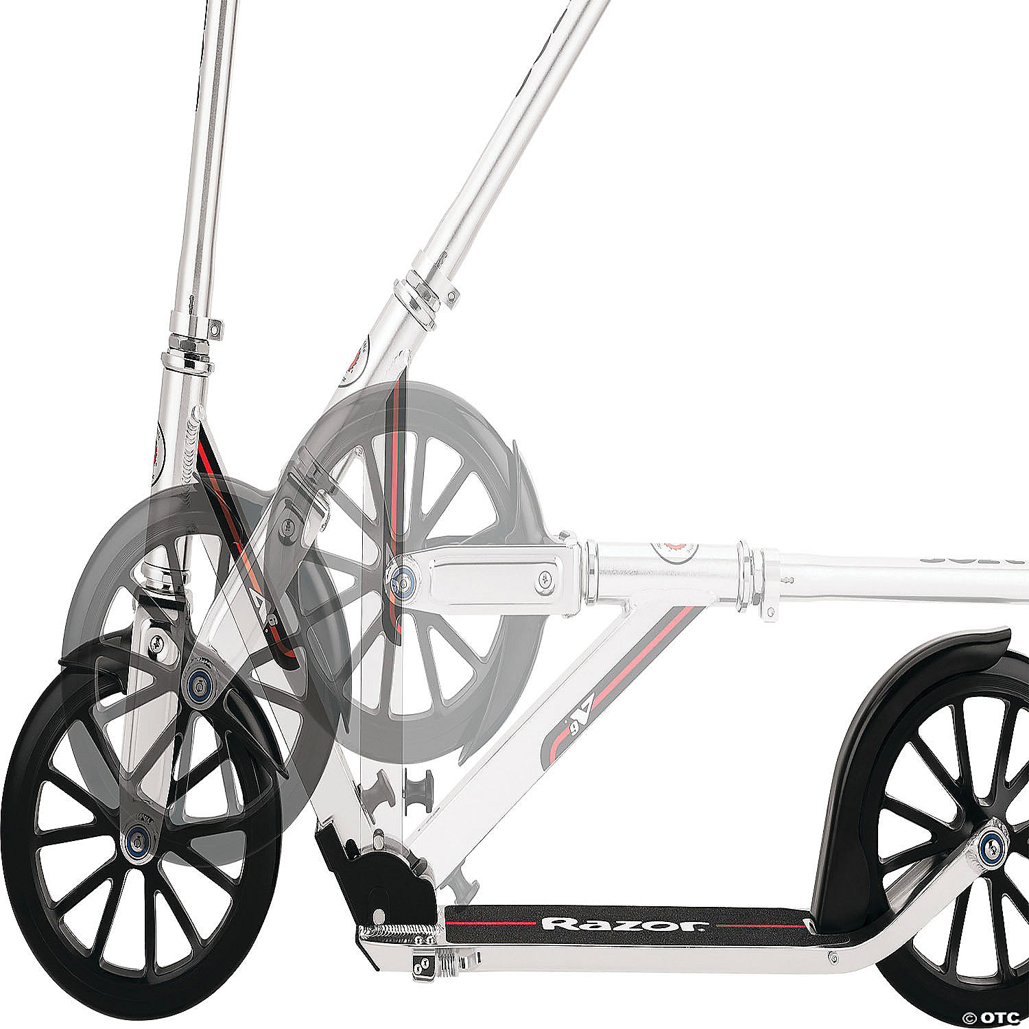 MW Razor A6 Scooter: Silver 6 MW Razor A6 Scooter: Silver - Image 4