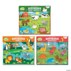 MW Set Of 3: My First Wooden Puzzles With FREE Gift