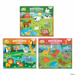 MW Set Of 3: My First Wooden Puzzles With FREE Gift