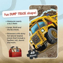 MW Shiny Dump Truck Floor Puzzle 4 MW Shiny Dump Truck Floor Puzzle -MindWare SHOP shiny dump truck floor puzzlepz54 a02