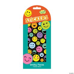 MW Smiley Face Stickers: Pack Of 12