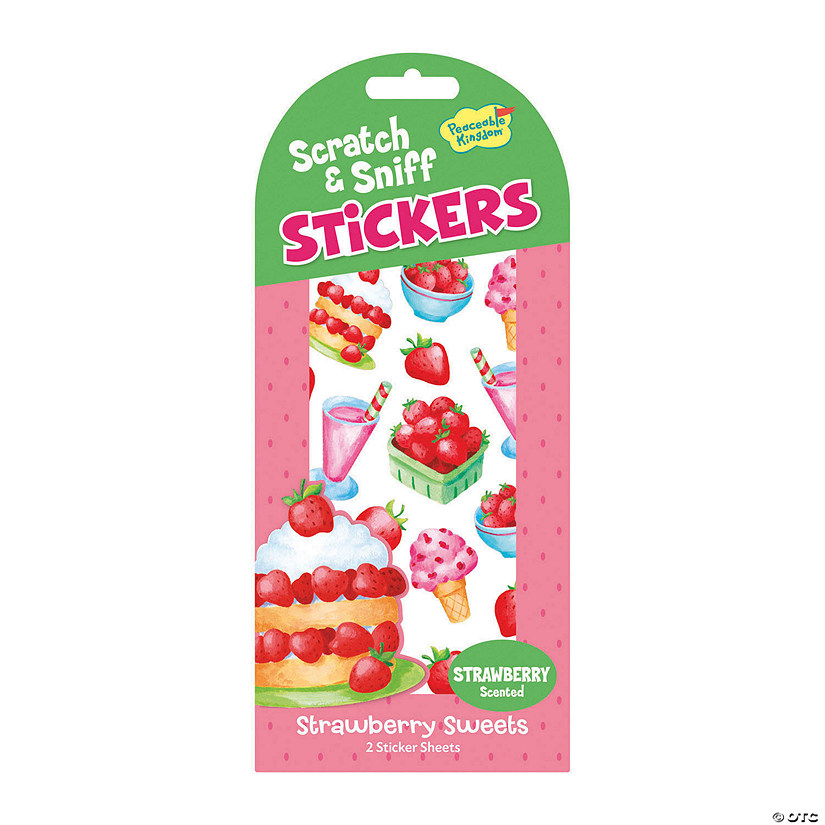 Strawberry Sweets Scratch & Sniff Stickers: Pack of 12 MW Strawberry Sweets Scratch & Sniff Stickers: Pack Of 12 -MindWare SHOP strawberry sweets scratch and sniff stickers pack of 12stk76