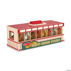 MW Take-Along Show-Horse Stable Play Set