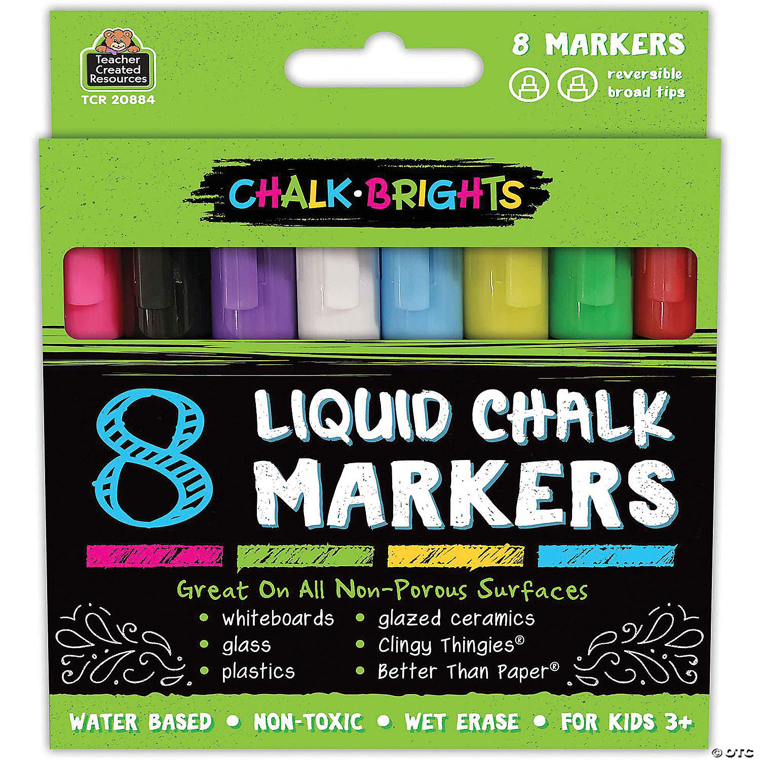 Teacher Created Resources Chalk Brights Liquid Chalk Markers, 8 Per Pack, 2 Packs MW Teacher Created Resources Chalk Brights Liquid Chalk Markers, 8 Per Pack, 2 Packs -MindWare SHOP teacher created resources chalk brights liquid chalk markers 8 per pack 2 packs14111433 a01