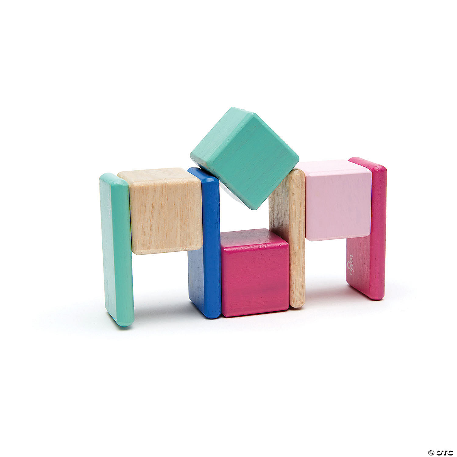 MW Tegu Magnetic Wooden Blocks, 8-Piece Pocket Pouch, Blossom 6 MW Tegu Magnetic Wooden Blocks, 8-Piece Pocket Pouch, Blossom - Image 4