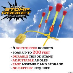 MW The Original Stomp Rocket Ultra Launcher: 4 Rockets -MindWare SHOP the original stomp rocket ultra launcher 4 rockets14174682 a02