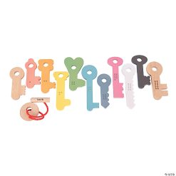 MW Tickit Rainbow Wooden Keys, Set Of 11