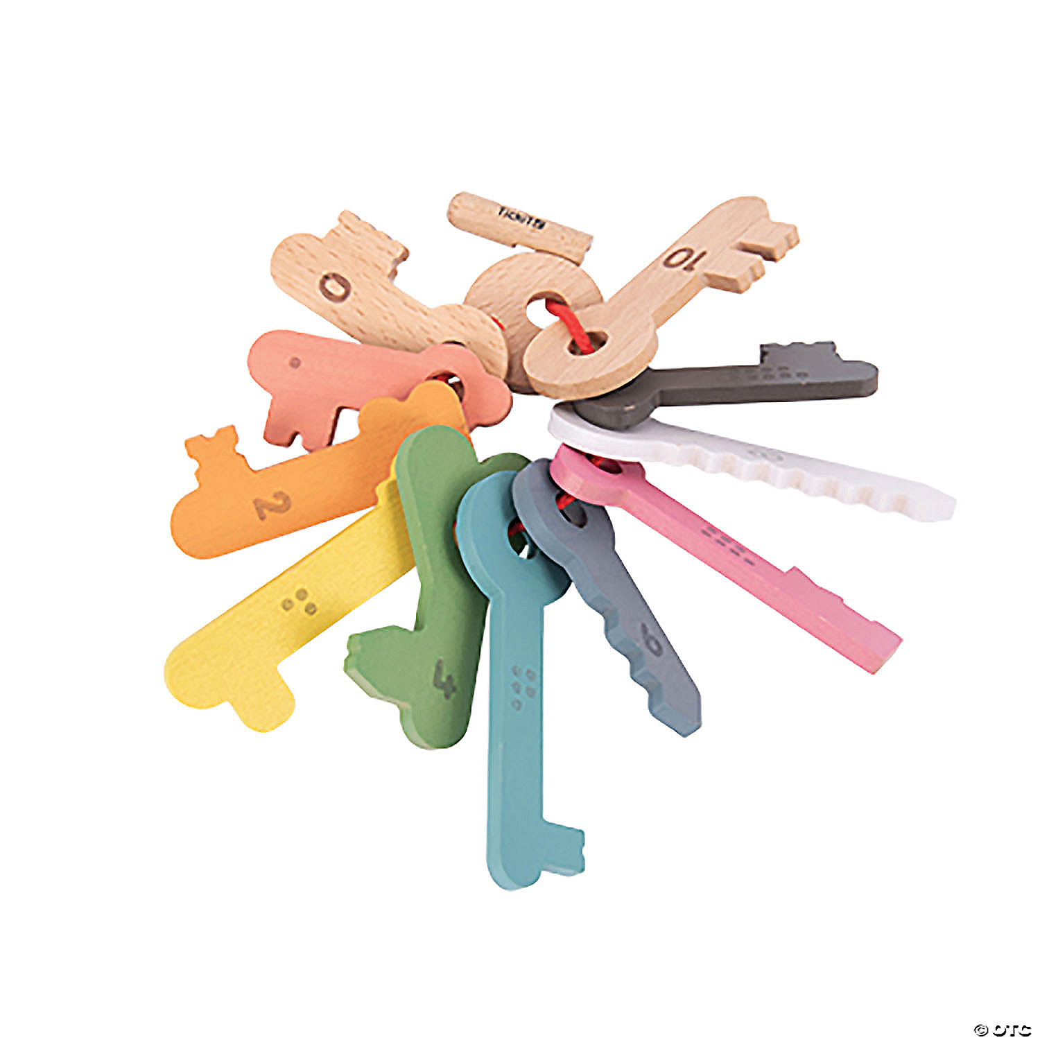 Tickit Rainbow Wooden Keys, Set of 11 MW Tickit Rainbow Wooden Keys, Set Of 11 -MindWare SHOP tickit rainbow wooden keys set of 1114272167 a02