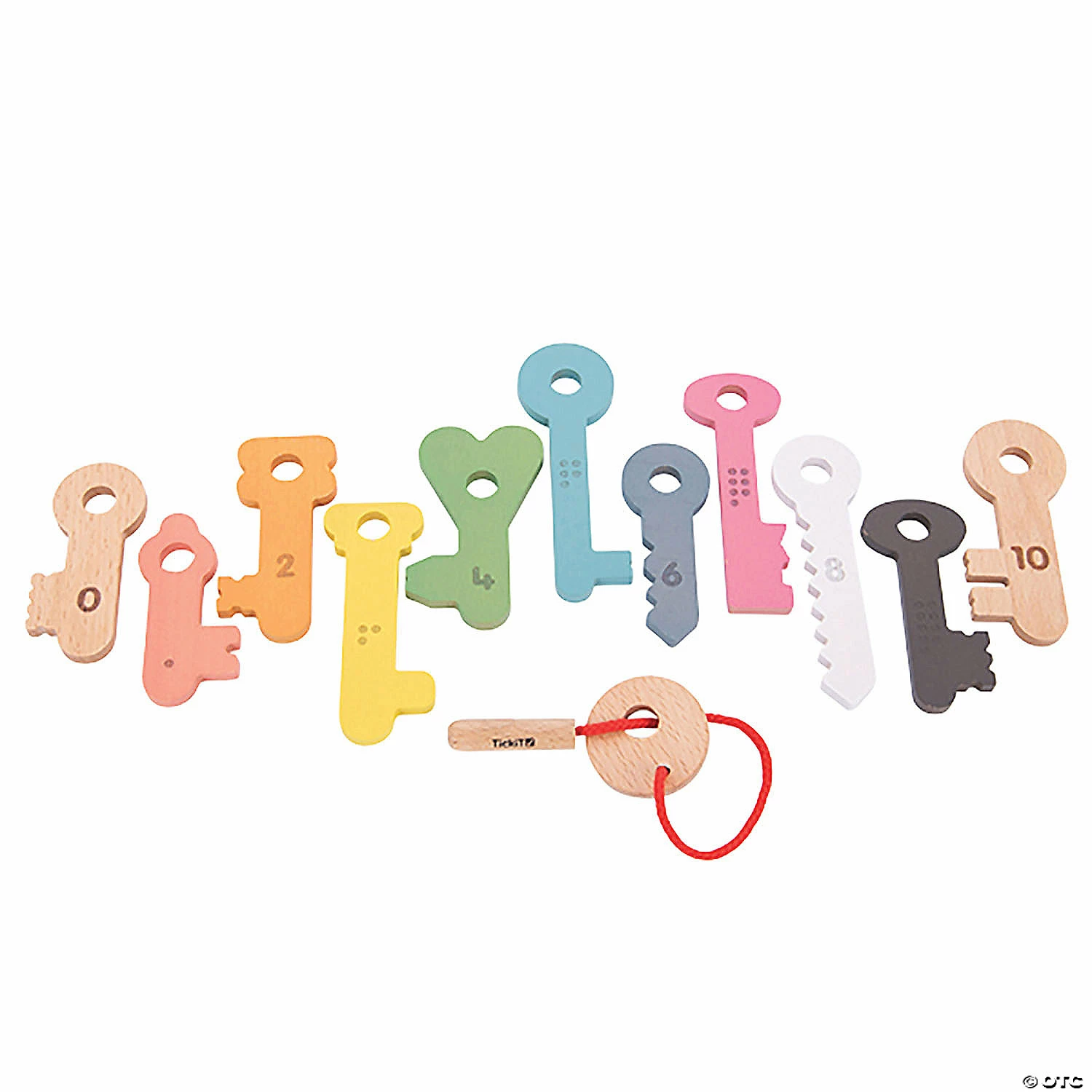 MW Tickit Rainbow Wooden Keys, Set Of 11 - Image 5
