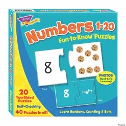 MW TREND Enterprises, Inc. Numbers 1-20 Fun-to-Know® Jigsaw Puzzles Activity