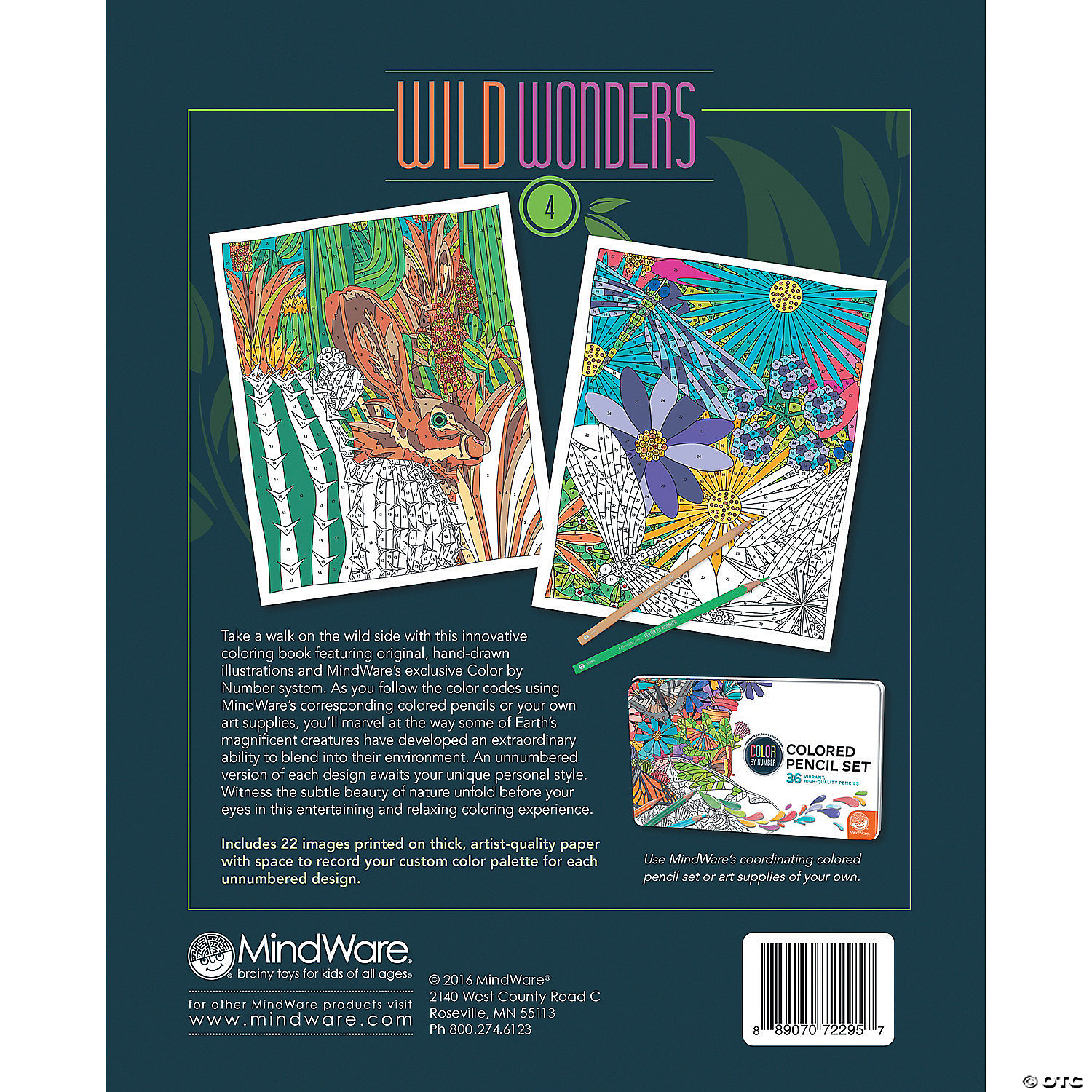 MW Wild Wonders Color By Number: Book 4 4 MW Wild Wonders Color By Number: Book 4 - Image 2