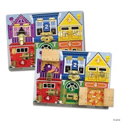 MW Wooden Latches Learning Board Activity
