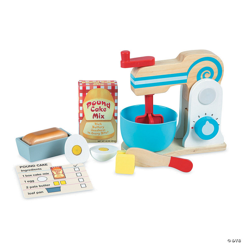 Wooden Make A Cake Mixer Set MW Wooden Make A Cake Mixer Set -MindWare SHOP wooden make a cake mixer set13872129
